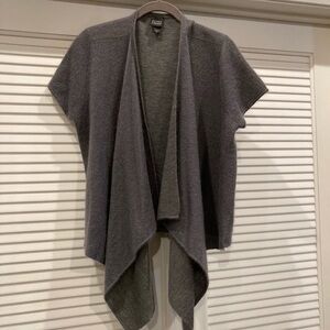 Eileen Fisher Charcoal Open Front Cardigan